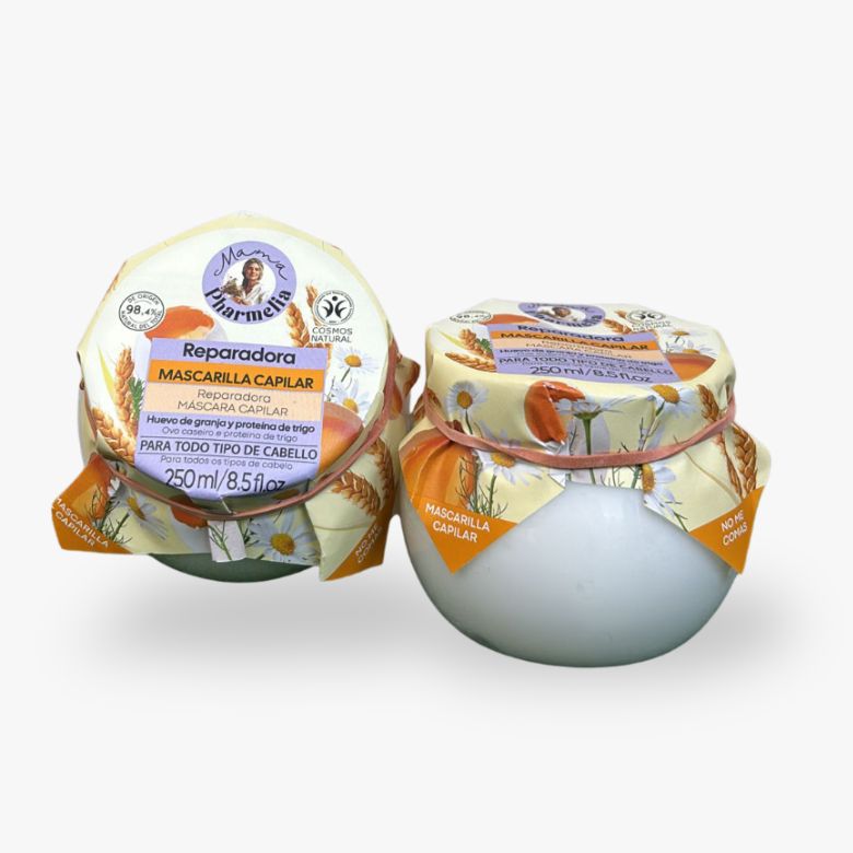 Mascarilla capilar reparadora con huevo de granja y proteína de trigo, 250ml