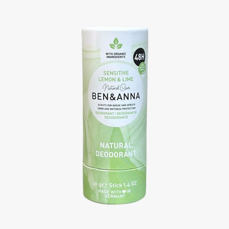 Desodorante natural para pieles sensibles limón y lima