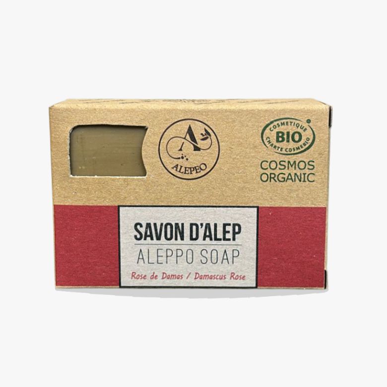 Jabón de Alepo con Rosa de Damasco 100gr