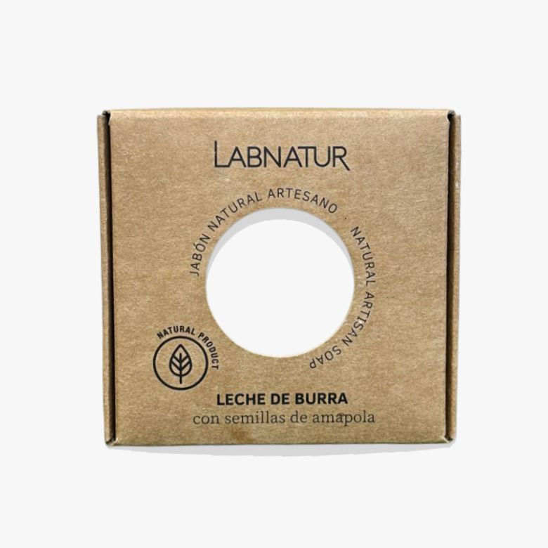 Jabón de leche de burra con semillas de amapola 100gr